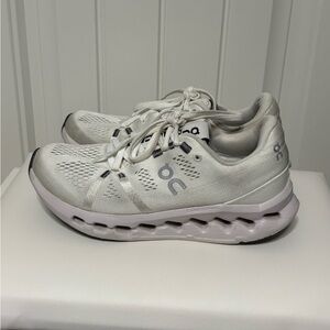 On Cloud Cloudsurfer Women’s White Running Shoes
